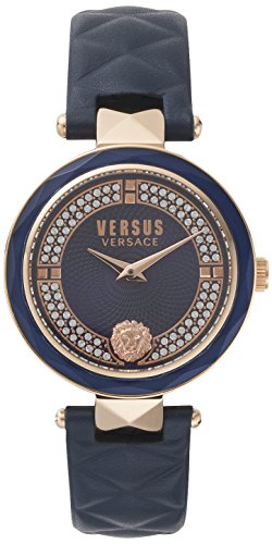 Versus Versace Orologio Analogueico Quarzo Donna con Cinturino in Pelle VSPCD2817
