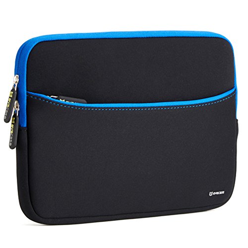 Evecase Bolsa para Portátil 11,6 pulgadas, Funda para Tablet o Portátil, Color Negro y Azul