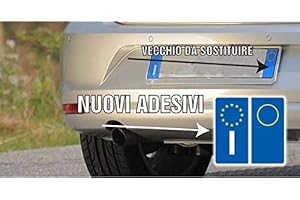 KIT 4 PEZZI ADESIVI ADESIVO PER TARGA EUROPA PER AUTO STICKERS BMW AUDI FIAT VOLKSWAGEN ecc. | adesivi adesivo per targa europea kit 4 pezzi per auto moto macchina automobile - 2AINTIMO®