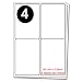 Produktbild Packung mit 100 Blatt A4-Adressaufkleber - 4 Etiketten pro Blatt - 99.1mm x 139mm -L7169 J8169 Avery unterstützte.