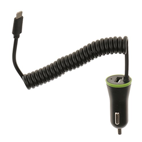 MagiDeal 5v 2.1A USB-Anschluss Spiralkabel Auto Schnell Stromladeadapter Für IPhone 6 5s - 6