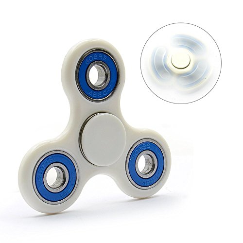 ZMVA Prime Fidget Spinner Tri Fidget Hand Finger Toy Stress Reducer High Speed Ceramic Bearing Fidget Toy Perfect For ADD / ADHD / Anxiety and Autism Adult Children Office Desk Gadget (White) ZMVA Prime Fidget Spinner Tri Fidget Hand Finger Toy Stress Reducer High Speed Ceramic Bearing Fidget Toy Perfect For ADD / ADHD / Anxiety and Autism Adult Children Office Desk Gadget (White)