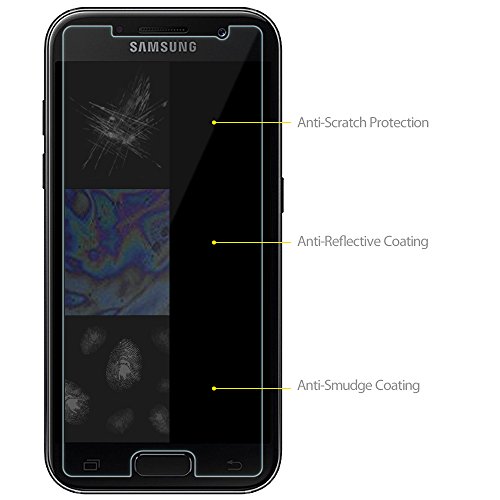 Samsung A5 2017 Schutzfolie, Elekin [2 Pack] Samsung A5 2017 Panzerglas Displayschutzfolie 9H Härtegrad 99% Transparenz Hartglas Screen Protector Schutzglas für Samsung A5 2017 - 6