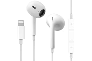 AINLINSO Headphones for iPhone,Wired Earphones Stereo Sound In-Ear Earbuds with (Built-in Microphone&Volume Control),Compatible with iPhone 14/14 Plus/14 Pro Max/13/12/Mini/11/X/XR/XS/SE/8, Support All iOS