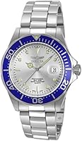 Invicta - 14123 - Pro Diver - Montre Homme - Quartz Analogique - Cadran Argent - Bracelet Acier Argent