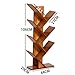 Produktbild Eeayyygch Regal Bamboo 2-6 Bücherregal, Bücherregal, Bücherregal, CD-, Film und Bücherregal (Red Oak 2-6TB) (Größe: 44 * 20 * 82cm) 44 * 20 * 106cm Wie Gezeigt