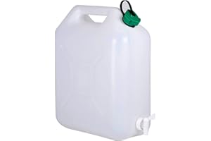 Unibos Heavy Duty |10 Litre Plastic Water Carrier with Tap|Jerry Can Food Grade Container |Extra Strong No Leakage| Multi-Use Integrated Carry Handle Leak Proof Lid