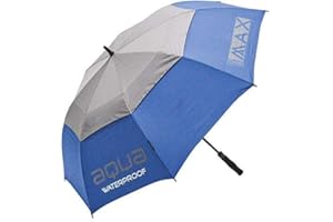 Big Max AQUA WATERPROOF 60" DUAL CANOPY AUTOMATIC OPEN GOLF UMBRELLA (Cobalt/Grey)
