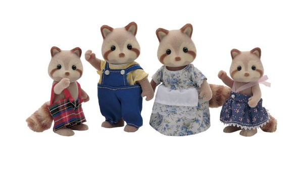 sylvanian families mulberry raccoon family