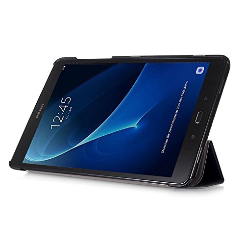 Etui für Galaxy Tab A 10.1“,Samsung Tab A6 Hülle – PU Leder Flip Cover Smart Case Stand Hülle für Samsung Galaxy Tab A 10.1 Zoll Wi-Fi/ LTE (2016) SM-T580N/SM-T585N Tablet Schutzhülle Tasche,Schwarz - 4