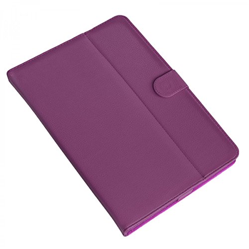 eFabrik Universal Tablet Halterung für 10 – 10.1 Zoll Tablet Tasche Hülle Schutztasche Schutzhülle Cover Case mit Aufstellfunktion Leder-Optik lila - 6