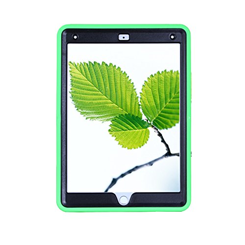 Cellular360 Apple iPad Air 2 Schock-und Drop-proof Hülle, Kopfstützen-Halterung mit einem Griff, einem Schultergurt und einem 360 Grad drehbaren Standfußdrehbaren (Apple iPad Air 2,Schulterriemen- Grün) - 3