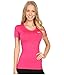 Nike Damen Oberbekleidung Pro Cool Shortsleeve Top, 725745, Rosa, Gr. Large