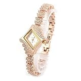 KaitolyDamen Quarzuhr Damen Armband Diamant Kreis Uhr Schöne Armbanduhr für Frauen, gold