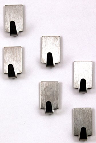 Klebehaken Edelstahlhaken Handtuchhaken Handtuchhalter Küchenhaken Haken Wandhaken Badhaken 790 (36 Stück) - 6