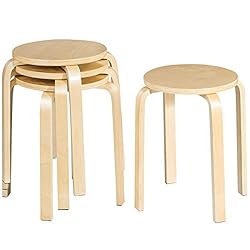 Holzhocker Rund Stapelbar