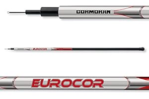 2 pcs. Cormoran Eurocor Tele Pole sans Anneaux - Canne télescopique (Double Pack)