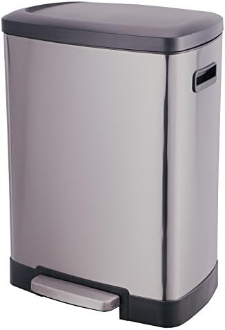 Pedal Bin – 50 Litres – Stainless Steel Kitchen Large Capacity