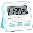 Agabani Multi-Function Alarm Clock Timer Dual-Purpose Stopwatch time Management Reminds Students to Study for Postgraduate examinations, Timer Loud Volume Alarm and Flashing Light(Blue)
