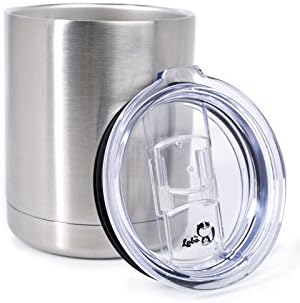 10 OZ Stainless High Strength Steel Double-Wall Vacuum Insulated Lowball Thermos Tumbler Perfect For Hot & Cold Drinks Indoor & Outdoor