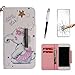 Price comparison product image Samsung Galaxy J7 2017 Case,MISSDU Cover,Flip Folio Protective Credit Card Leather Cover Shockproof +Tempered Glass Screen Protector+Touchscreen pen+Cute elephant