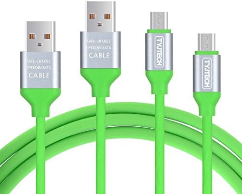 2 Pack Micro USB Cables,TYJTECH Sync Micro Cable 1.2 Meters Compatible with Samsung, Huawei, HTC,Nexus, LG, Motorola, Android Smartphones