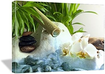 Masters Canvas - Contemporary Art Giclee Canvas Prints Artwork Stretched and Framed Modern Landscape Pictures Paintings on Canvas Wall Art for Home Office Decorations (Water Spa Concept)
