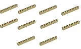 LEGO CITY - 10 SELTENE Steine mit 1x10 Noppen in beige tan sandfarben hell braun - BAUSTEINE BASIC - 6111 - STEINE