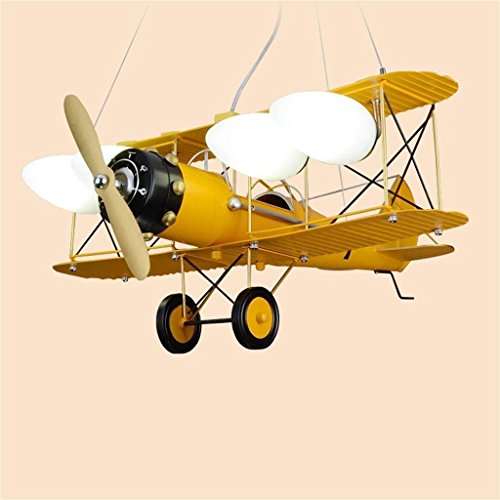 Preisvergleich Produktbild WW Wandleuchte Kronleuchter LED Retro Kid 'S Kronleuchter Jungen Schlafzimmer Personen Kronleuchter Kreative Kronleuchter,Gelb-BAI-Licht