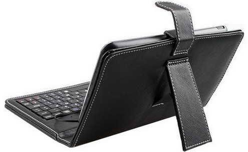 XIDO DEUTSCH Tastatur für Tablet Pc 25,7 cm (10,1 Zoll) (Case, Ledertasche, 1GB RAM, Tasche Mini USB) Laptop 7 Notebook 8 9 standfuß Micro Android Schutzhülle Leder Kunstleder - 3