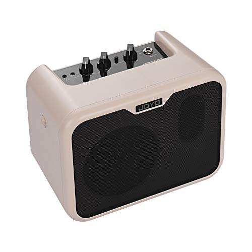 Kalaok MA-10B Mini Amplificador de Bajo Eléctrico Portátil Altavoz 10Watt Amp Normal/Unidad de Doble Canales con Adaptador de Energía