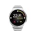 Produktbild VOSMEP Business Smart Watch Uhr Telefon mit Bluetooth 4.0 Smart Armbanduhr Telefon Sport Armband Herzfrequenz Monitor mit Kamera Touch Screen für Apple / iOS, Samsung / Android, HTC, Unterstützt SMI / TF Smartphones (Weiß) SM029