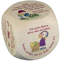 GICO Gebetswürfel Aus Buchenholz – Tischgebete Für Kinder & Erwachsene, Taufe, Kommunion