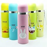  Hemasa Vakuumisolierte Edelstahl-Sport-Trinkflasche, 500 ml, 12 Stunden heiß/24 Stunden kalt auslaufsicher, doppelwandig, BPA-frei, wiederverwendbar, Thermoskanne für Kinder, Outdoor, Schule, blau