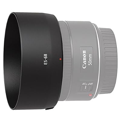 BlueBeach® ES-68 parasoleil pour Canon EF 50 mm F/1.8 STM Lens (Non compatible avec les autres modèles d'objectif)