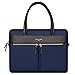 Price comparison product image SHUL Womens Ultrathin Business Laptop Handbag for 15 inch Macbook Ultrabook Briefcase Work Shoulder Bag Blue