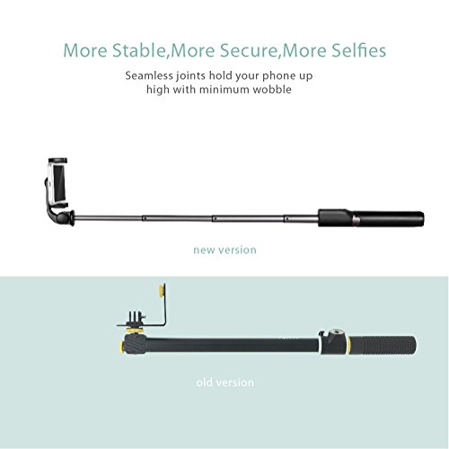 Bastone Selfie Bluetooth, Hongyifa Selfie Stick con Treppiede, Telecomando Shutter, Rotazione a 360Â°, per 3,5-6 pollici Smartphone iPhone, Samsung, Huawei ect.
