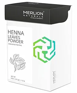 Merlion Naturals Henna Powder, Lawsonia Inermis, 100% Natural Hair Color - 8 OZ (227g)