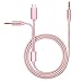 Produktbild Moto Z Typ C bis 3,5 mm Aux Kabel, DISDIM 2 in 1 Typ C + Extra 3,5 mm Kopfhöreranschluss für Audio Stereo Schnur für USB C - Moto Z Serie / LeEco Le, Kompatibel mit 3,5 mm Anschlussgeräte - iPhone 6 / 6s / Samsung und mehr (Rose Gold)