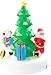 Produktbild infactory Weihnachtsdeko Baum: Selbstaufblasendes XXL Weihnachtsbaum-Karussell, 150 cm (Deko Baum für Weihnachten)