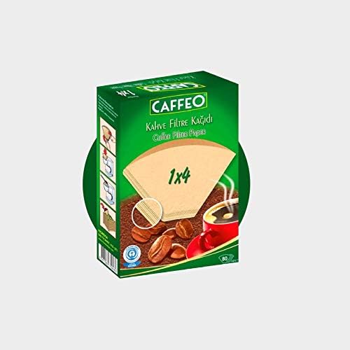 Caffeo Doğal Filtre Kağıdı - Boyut 4, 80 Adet