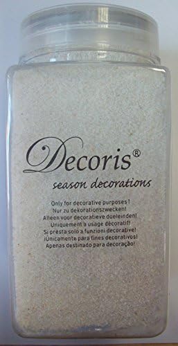 Decoris season decorations 500g tub of WHITE decorative Sand - Art sand