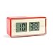 Produktbild B:ON - Flip Digital-Flip-Stil Wecker. LCD-Bildschirm reproduziert die Bewegung eines Flip Uhr. Rote Farbe.