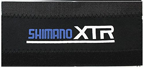 Lusee® 2x Fahrrad Ketten Strebenschutz Rahmenschutz Kettenstrebenschutz Neopren Schwarz - 3