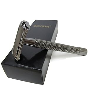 WEISHI Safety Razor Double Edge Nostalgic Long Handle Butterfly Open Razor. - Image 2