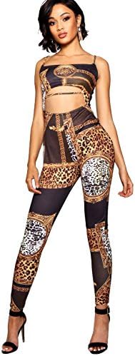 YourPrimeOutlet Womens Black Soph Scarf Print Cut Middle Jumpsuit - 6