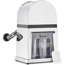 VonShef Broyeur à Glace/Machine à Glace pilée Manuelle avec bac à glaçons et 1 cuillère - capacité : 900ml