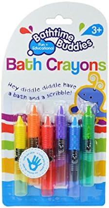 Axibo 6 Pack Children Safety Brush Bath Crayons Non Toxic Education Fun Toy Easy Washable Wipe Clean Develop Creativity And Imagination Ages 3 Years +