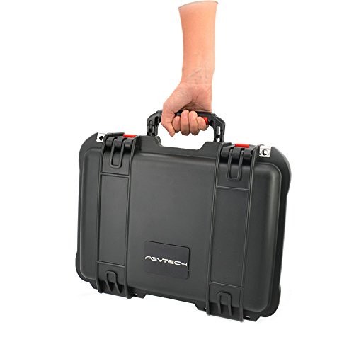 N.ORANIE Mavic Pro Explosion-proof Box Rugged Hardshell Carry Case IP67 Waterproof Shockproof Handbag Suitcase for DJI Mavic Pro Foldable Drone Quadcopter and Accessories (Black)