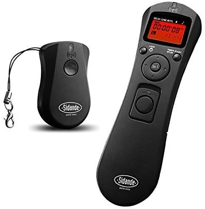 Sidande LCD Wireless Time Lapse Intervalometer Remote Control Timer Shutter Release for Nikon Canon Pentax Samsung Digital-SLR Cameras (RST7202)